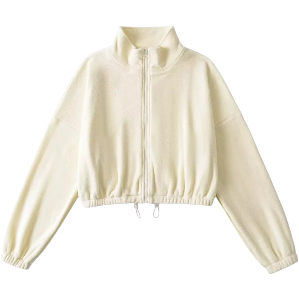 The Oversized Fleece Drawstring Sweater