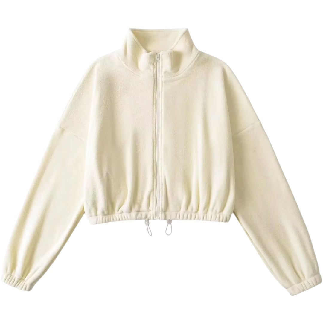 The Oversized Fleece Drawstring Sweater