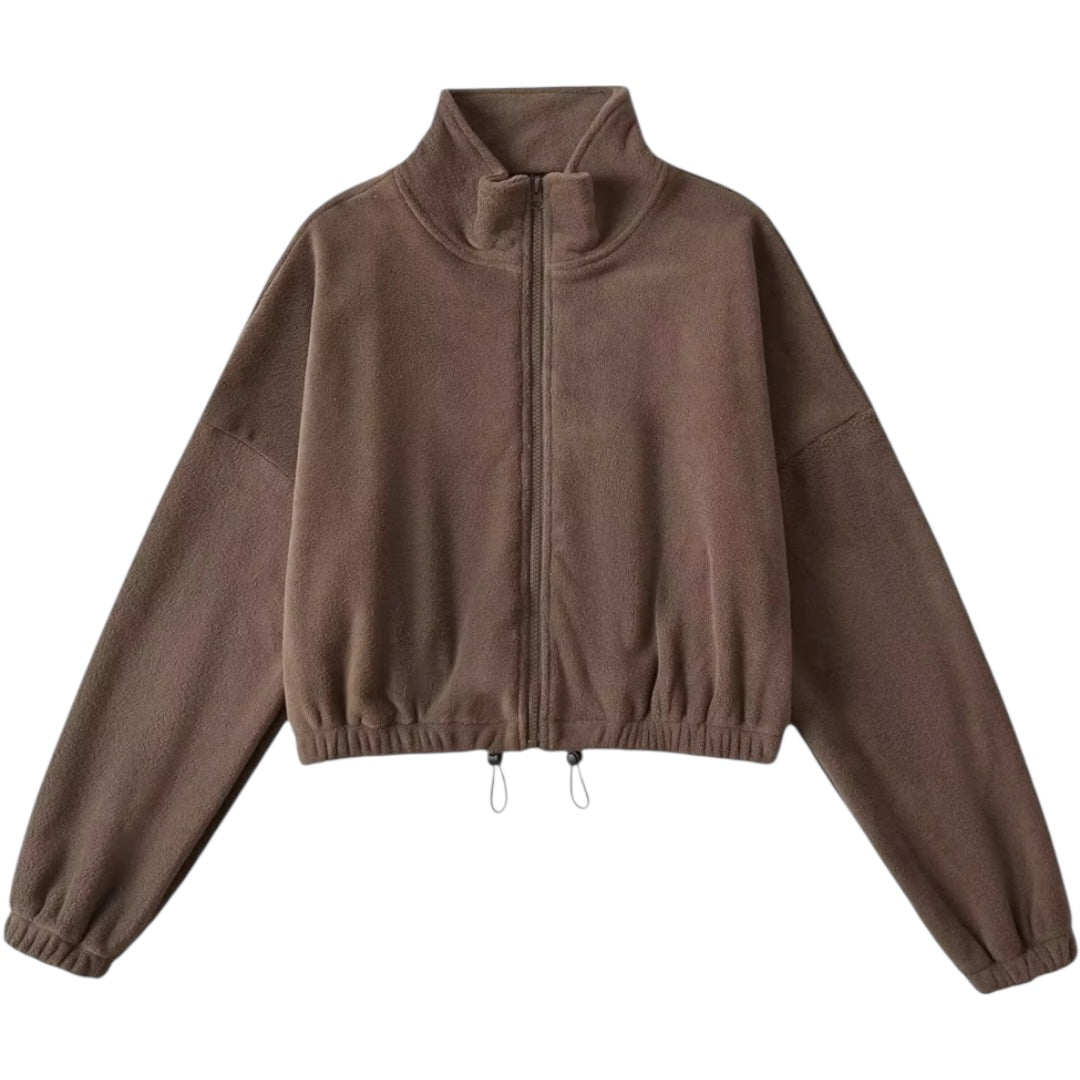 The Oversized Fleece Drawstring Sweater
