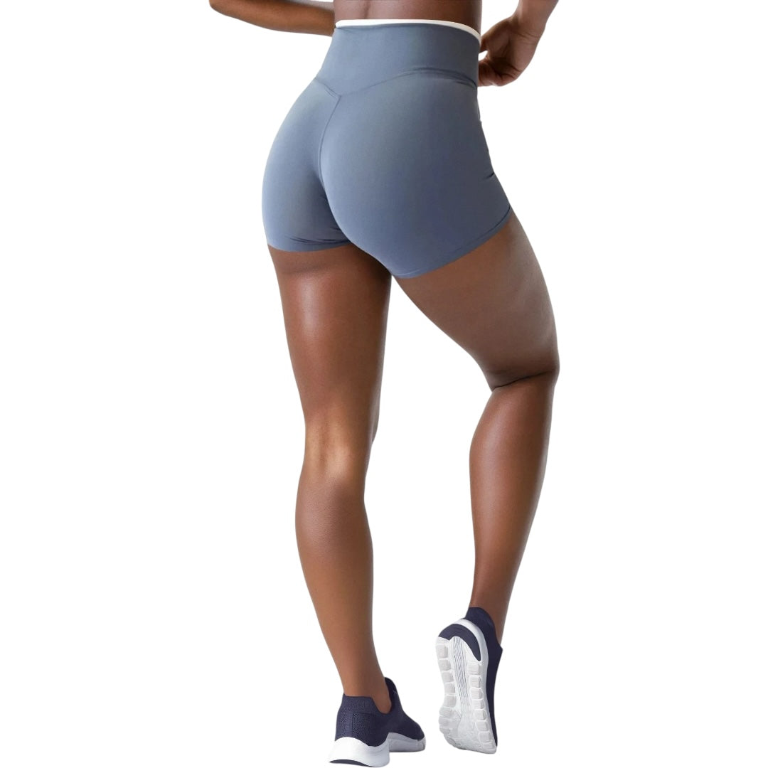 The Contrast Sports Bra & V-Line Shorts