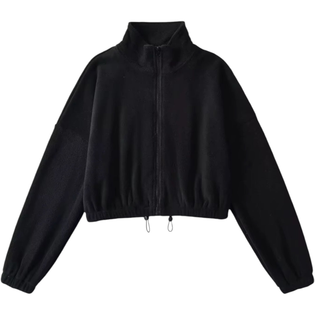 The Oversized Fleece Drawstring Sweater