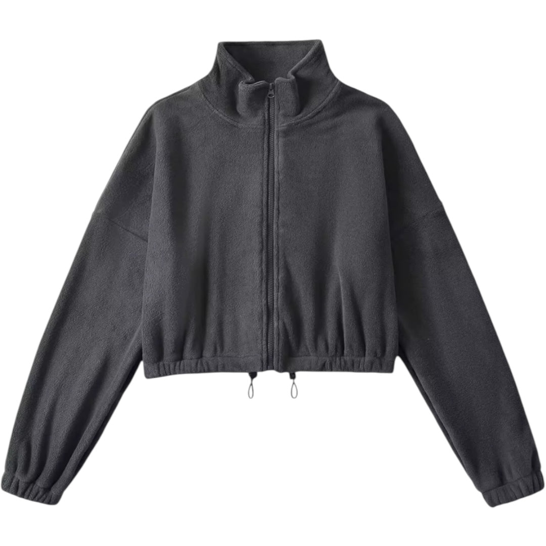 The Oversized Fleece Drawstring Sweater