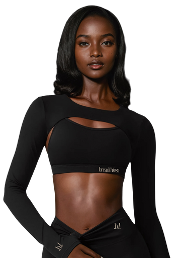 The 3-Piece Shrug, Bra & High-Waist Leggings Duo