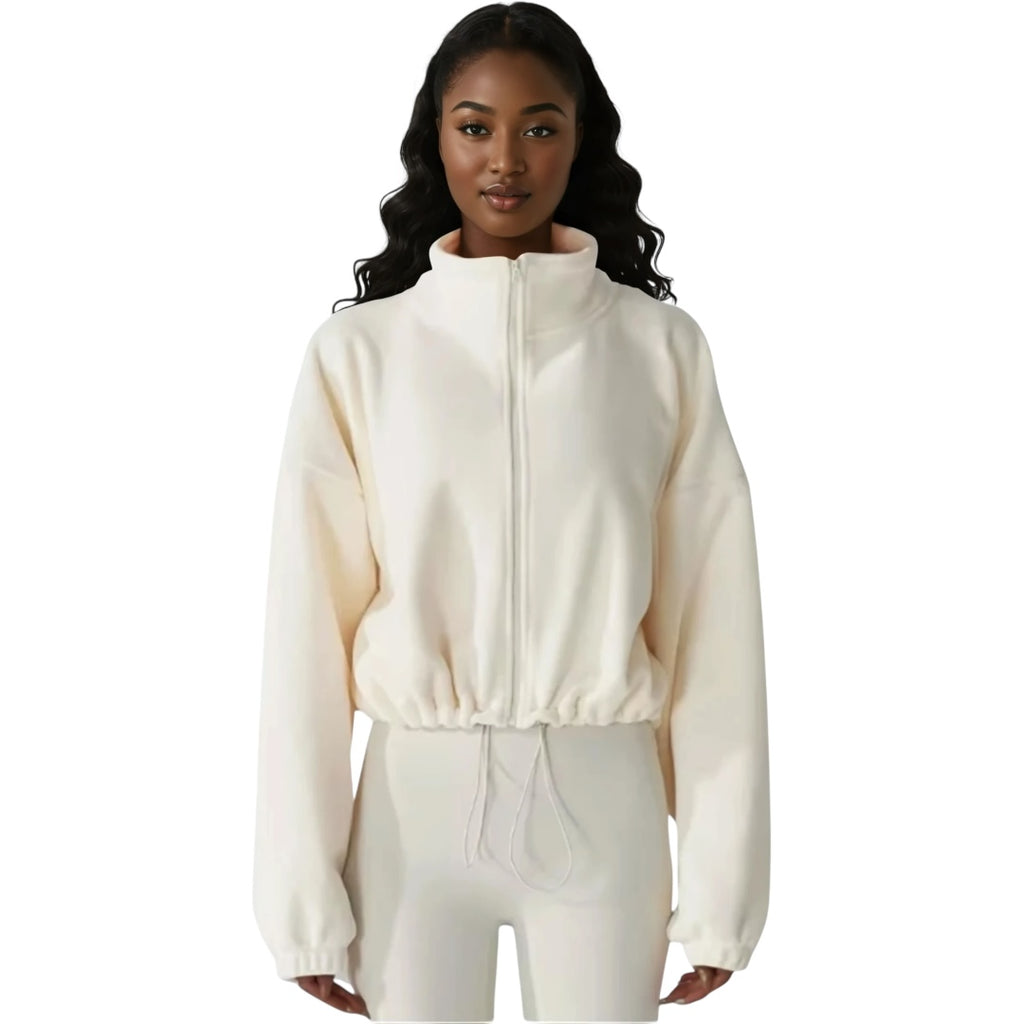 The Oversized Fleece Drawstring Sweater