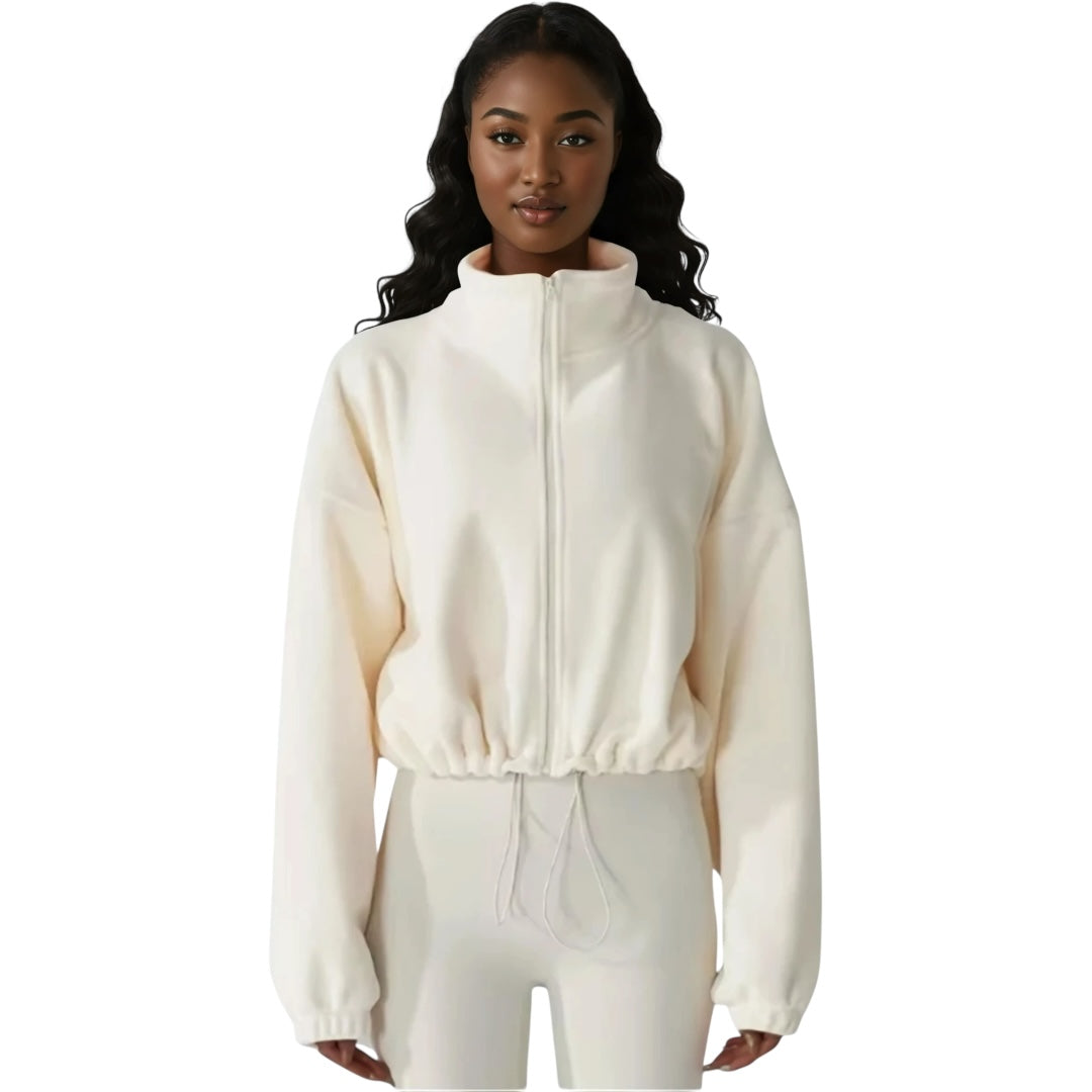 The Oversized Fleece Drawstring Sweater