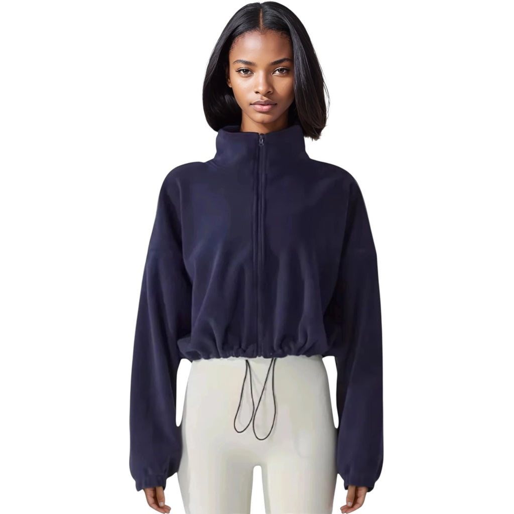 The Oversized Fleece Drawstring Sweater