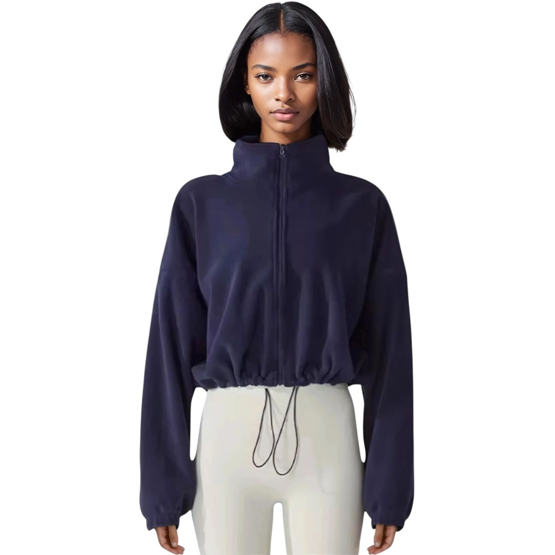 The Oversized Fleece Drawstring Sweater