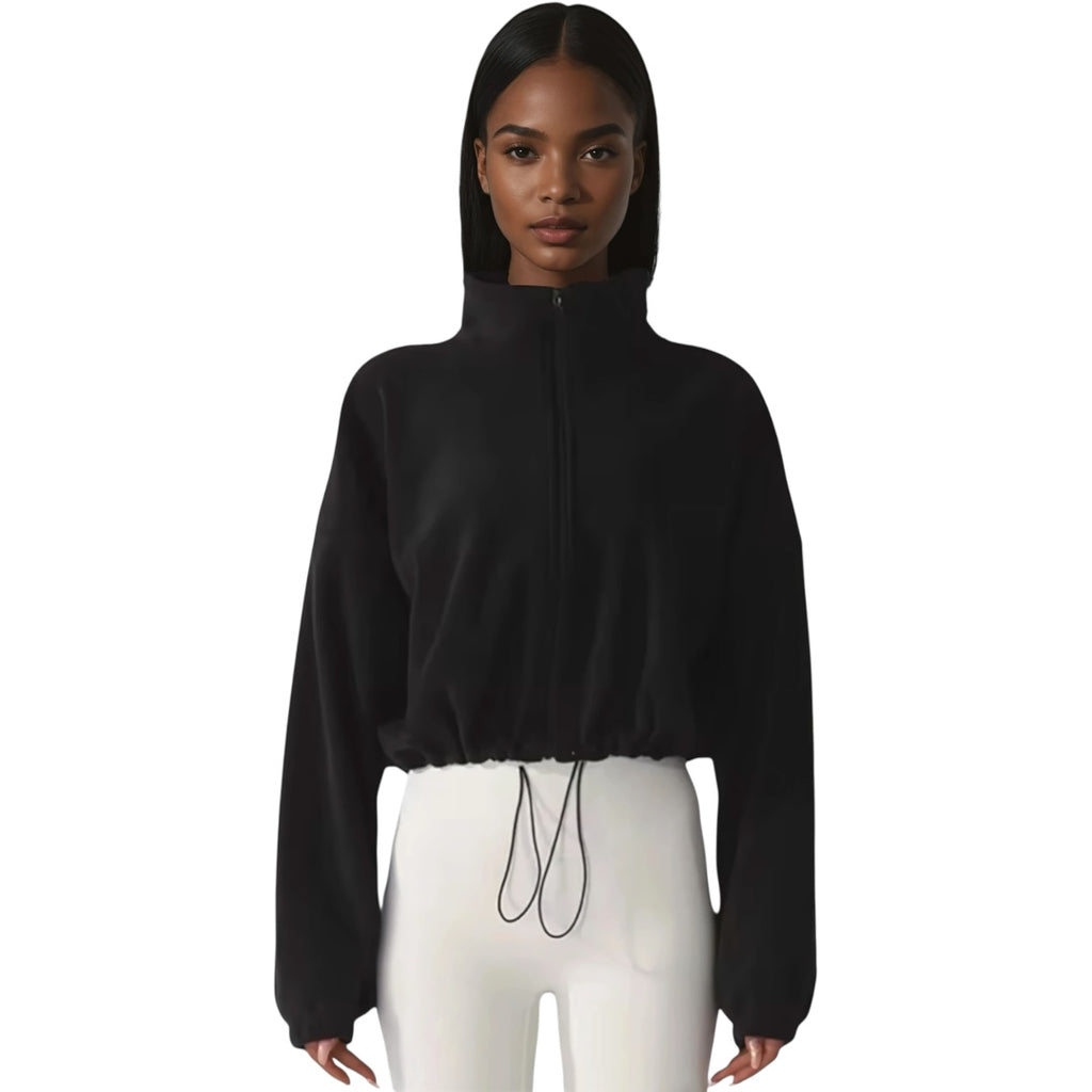 The Oversized Fleece Drawstring Sweater