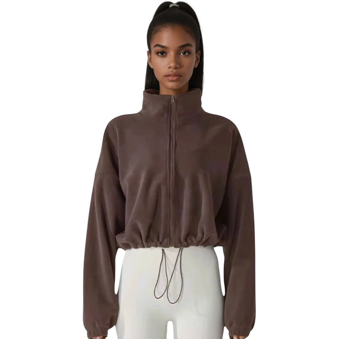 The Oversized Fleece Drawstring Sweater